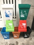 Chậu trồng cây vuông cao