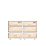 KỆ OMNI 6 NGĂN CAO DUY TÂN ( TRẮNG GỖ NHẠT )