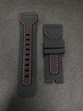 DÂY SILICONE ĐEN CHỈ ĐỎ