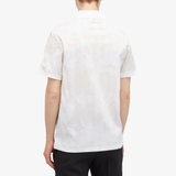 Alexander McQueen Men's Jacquard Graffiti Logo Polo Ivory