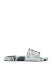 VERSACE GREY RUBBER SLIDES