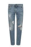 DOLCE & GABBANA DOLCE & GABBANA BLUE JEANS WITH RIPS
