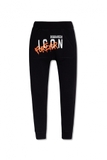 DSQUARED2 BLACK SWEATPANTS WITH LOGO