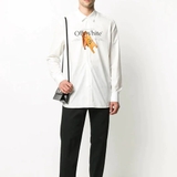 OFF-WHITE FW20 Printing Long-sleeved Shirt Men White