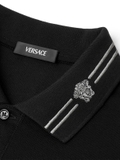 Versace Medusa-appliqué polo shirt