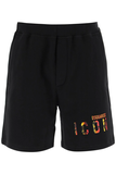 Dsquared2 Cotton Logo-Print Shorts - black
