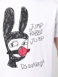 DSQUARED2 'jump Rabbit Jump' Print T-shirt In White