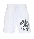 Dsquared2 logo-print track white shorts