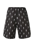 Neil Barrett lightning print swim shorts