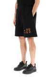 Dsquared2 Cotton Logo-Print Shorts - black