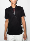 Alexander McQueen logo-tape short-sleeve polo shirt