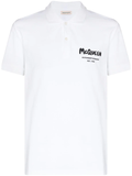 Alexander McQueen graffiti-logo polo shirt