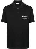 Alexander McQueen graffiti-logo polo shirt