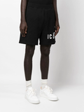 Dsquared2 logo-print track shorts - black