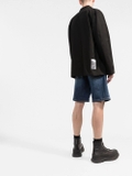 Dolce & Gabbana distressed faded denim shorts