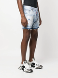 Dsquared2 acid-wash distressed denim shorts