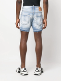 Dsquared2 acid-wash distressed denim shorts