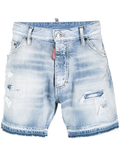 Dsquared2 acid-wash distressed denim shorts