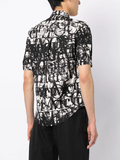 Alexander McQueen calligraphy print cotton shirt