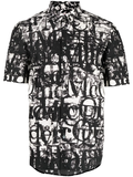 Alexander McQueen calligraphy print cotton shirt