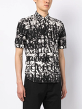 Alexander McQueen calligraphy print cotton shirt