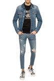 DOLCE & GABBANA DOLCE & GABBANA BLUE JEANS WITH RIPS