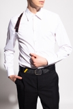 Alexander McQueen single brace detail shirt