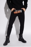 DSQUARED2 BLACK SWEATPANTS WITH LOGO