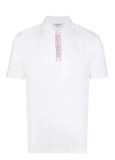 Alexander McQueen logo-tape short-sleeve polo shirt