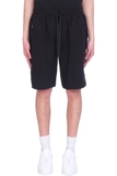 NEIL BARRETT SHORTS IN VISCOSA NERA
