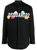 Dsquared2 logo-print long-sleeve cotton shirt