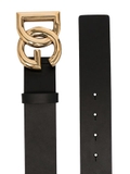 DOLCE & GABBANA DOLCE & GABBANA BLACK BELT WITH LOGO