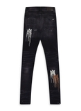 AMIRI Paint Jeans Aged Black