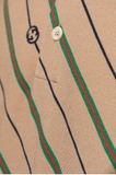 Striped Printed Cotton-Blend Piqué Polo Shirt