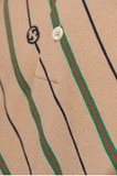 Striped Printed Cotton-Blend Piqué Polo Shirt