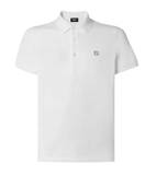 Fendi White piqué polo shirt