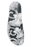 VERSACE GREY RUBBER SLIDES