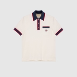 Cotton piquet polo with Interlocking G