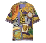 Versace buttoned graphic-print shirt