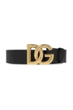 DOLCE & GABBANA DOLCE & GABBANA BLACK BELT WITH LOGO