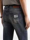 Dolce & Gabbana faded-effect denim jeans