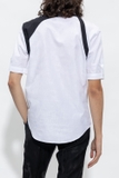 ALEXANDER MCQUEEN WHITE SHIRT WITH SHORT SLEEVES