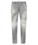 Dsquared2 Grey Spotted Wash Skater Jeans