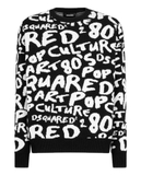 DQUARED2 Men's sweater D2 Pop 80s