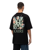 AMIRI Black T-shirt with floral print