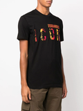 Dsquared2 Icon tropical logo-print T-shirt - Black