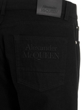 ALEXANDER MCQUEEN Logo embroidery jeans