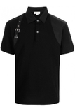 ALEXANDER MCQUEEN Harness Polo Shirt Black