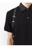 ALEXANDER MCQUEEN Harness Polo Shirt Black