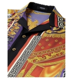 Versace buttoned graphic-print shirt